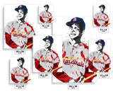 Stan Musial Cardinals St. Louis Cardinals Baseball Art Poster