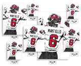 Baker Mayfield Tampa Bay Bucs Football Art Poster