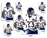 Devin Hester Chicago Bears Football Art Poster