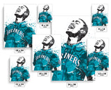 Julio Rodríguez Seattle Mariners Baseball Art Poster