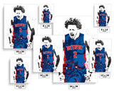 Cade Cunningham Detroit Pistons Basketball Art Poster