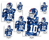 Eli Manning New York Giants Football Art Poster