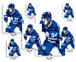 Auston Matthews Toronto Maple Leafs Hockey Art Poster