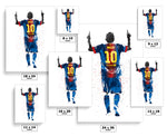 Lionel Messi Goal FC Barcelona Soccer Futbol Art Poster