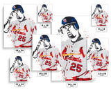 Mark McGwire St. Louis Cardinals Baseball Art Poster