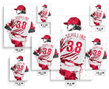 Curt Schilling Philadelphia Phillies Baseball Art Poster