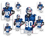 Victor Cruz New York Giants Football Art Poster