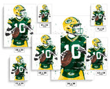 Jordan Love Green Bay Packers Football Art Poster