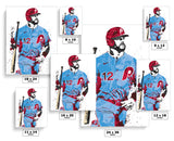 Kyle Schwarber Philadelphia Phillies Baseball Art Poster