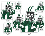 Joe Namath New York Jets Football Art Poster