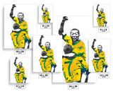 Pele Brazil Soccer Futbol Art Poster