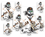 Brandon Crawford San Francisco Giants Baseball Art Poster