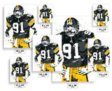 Kevin Greene Pittsburgh Steelers Football Art Poster