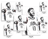 Paul George Los Angeles Clippers Basketball Art Poster