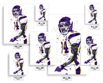 Randy Moss Minnesota Vikings Football Art Poster