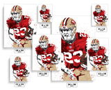 Christian McCaffrey San Francisco 49ers Football Art Poster