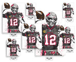 Tom Brady Tampa Bay Bucs Football Art Poster