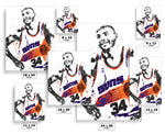 Charles Barkley Phoenix Suns Basketball Art Poster