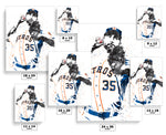 Justin Verlander Houston Astros Baseball Art Poster