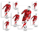 Cristiano Ronaldo Portugal Soccer Futbol Art Poster