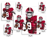 Bryce Young Alabama Crimson Tide NCAA College Art Poster