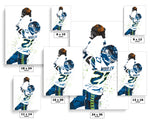 Tariq Woolen Seattle Seahawks Football Art Poster