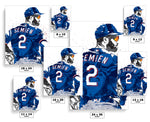 Marcus Semien Texas Rangers Baseball Art Poster