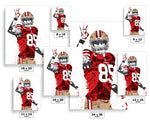 George Kittle San Francisco 49ers Football Art Poster