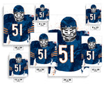 Dick Butkus Chicago Bears Football Art Poster