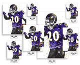 Ed Reed Baltimore Ravens Football Art Poster