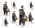 Kevin Durant Phoenix Suns Basketball Art Poster