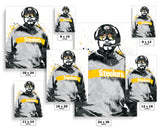 Mike Tomlin Pittsburgh Steelers Football Art Poster