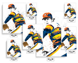 Nolan Ryan Houston Astros Baseball Art Poster