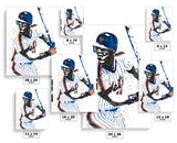 Darryl Strawberry New York Mets Baseball Art Poster