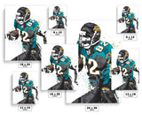 Jimmy Smith Jacksonville Jaguars Football Art Poster