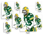 Brett Favre Green Bay Packers Football Art Poster