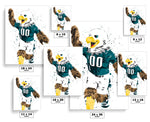 Swoop Mascot Philadelphia Eagles Football Art Poster