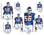 Lawrence Taylor New York Giants Football Art Poster