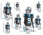 Bryce Young Carolina Panthers Football Art Poster