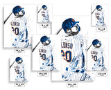 Pete Alonso New York Mets Baseball Art Poster