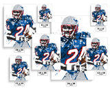 Ty Law New England Patriots Football Art Poster