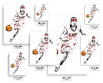 Allen Iverson Philadelphia 76ers Basketball Art Poster