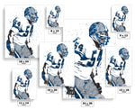 Chris Spielman Detroit Lions Football Art Poster