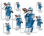 Matt Stafford Detroit Lions Football Art Poster