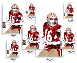 Joe Montana San Francisco 49ers Football Art Poster