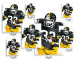 Franco Harris Pittsburgh Steelers Football Art Poster