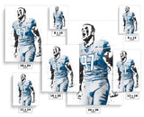 Aidan Hutchinson Detroit Lions Football Art Poster