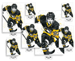 Sidney Crosby Pittsburgh Penguins Hockey Art Poster