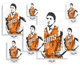 Devin Booker Phoenix Suns Basketball Art Poster