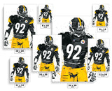 James Harrison Pittsburgh Steelers Football Art Poster